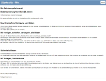Tablet Screenshot of bioreinigung-hamburg.com